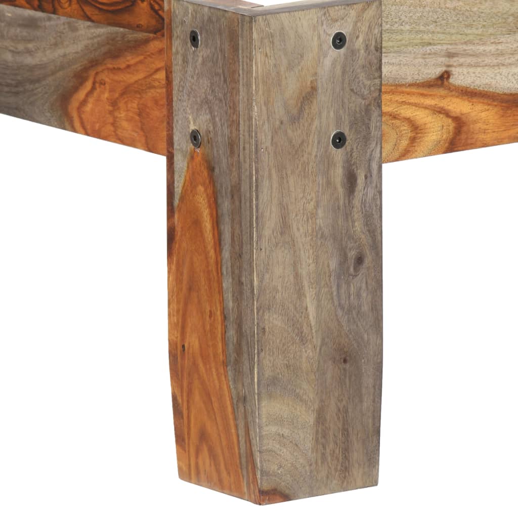 vidaXL Lovos rėmas, 140x200cm, rausvosios dalbergijos medienos masyvas