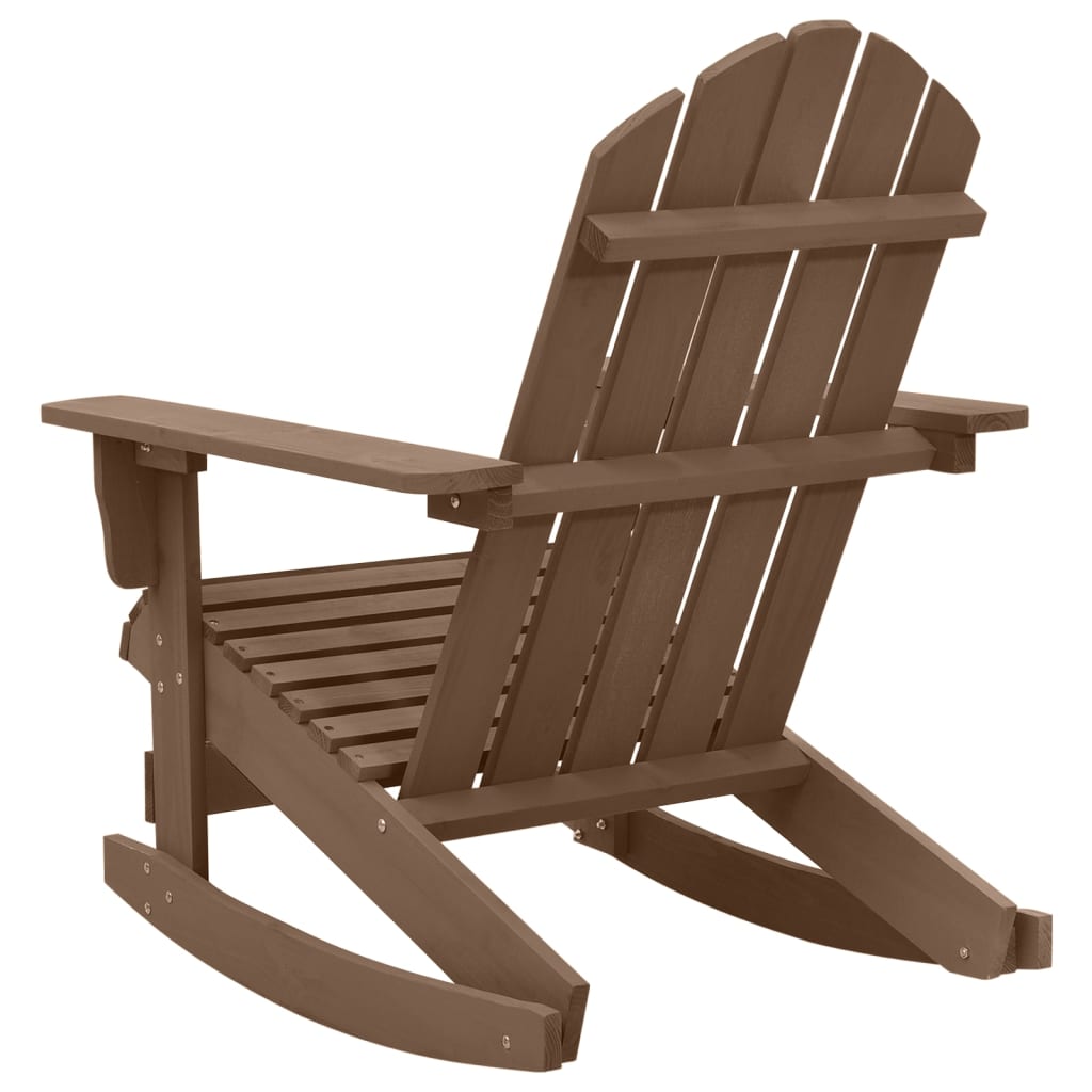 vidaXL Supama sodo kėdė, ruda, mediena