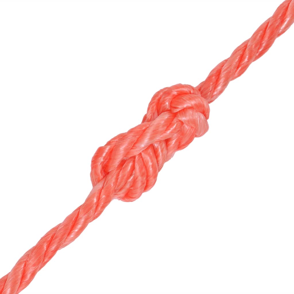 vidaXL Susukta virvė, oranžinė, 100m, polipropilenas, 14mm