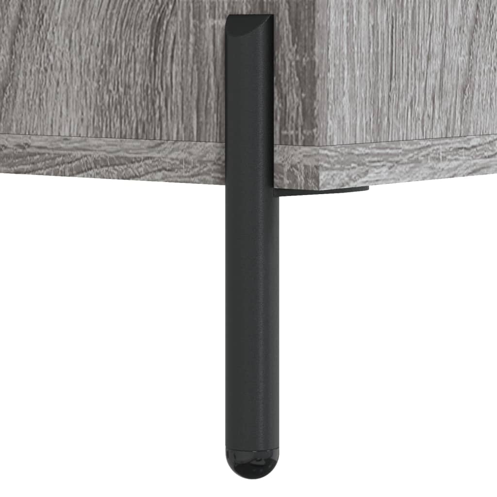 vidaXL Komoda, pilkos ąžuolo spalvos, 69,5x34x180cm, apdirbta mediena