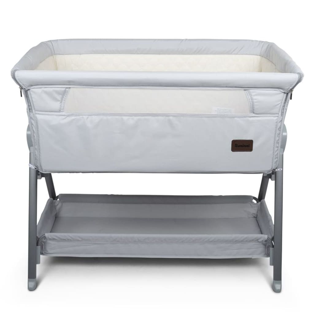 Baninni Kūdikių lovytė Elia, šviesiai pilkos spalvos, 92x55x82cm