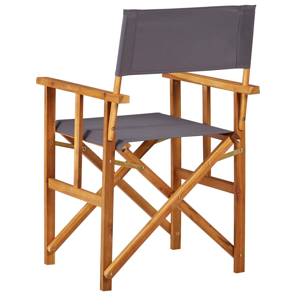 vidaXL Režisieriaus kėdės, akacijos medienos masyvas