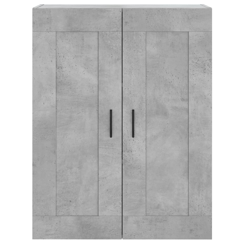 vidaXL Komoda, betono pilkos spalvos, 69,5x34x180cm, apdirbta mediena