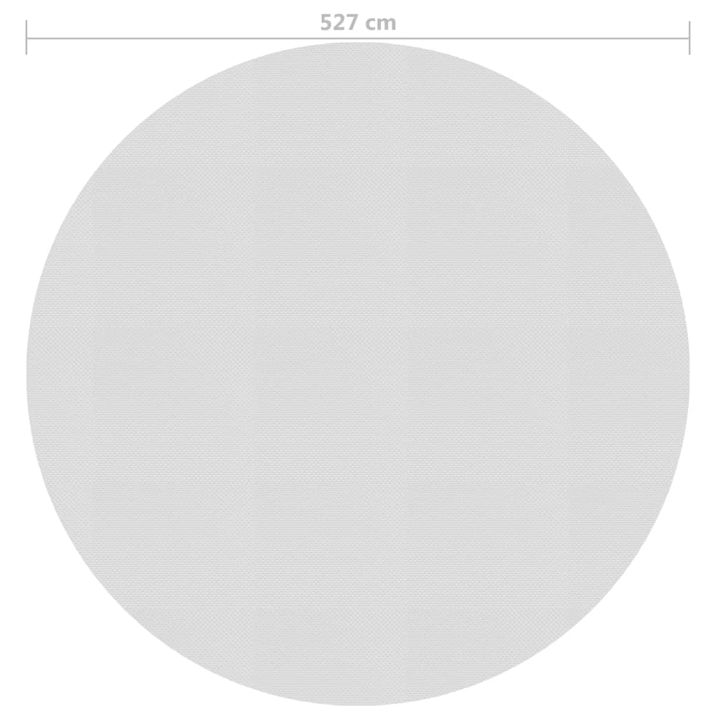 vidaXL Saulę sugerianti baseino plėvelė, pilkos spalvos, 527cm, PE