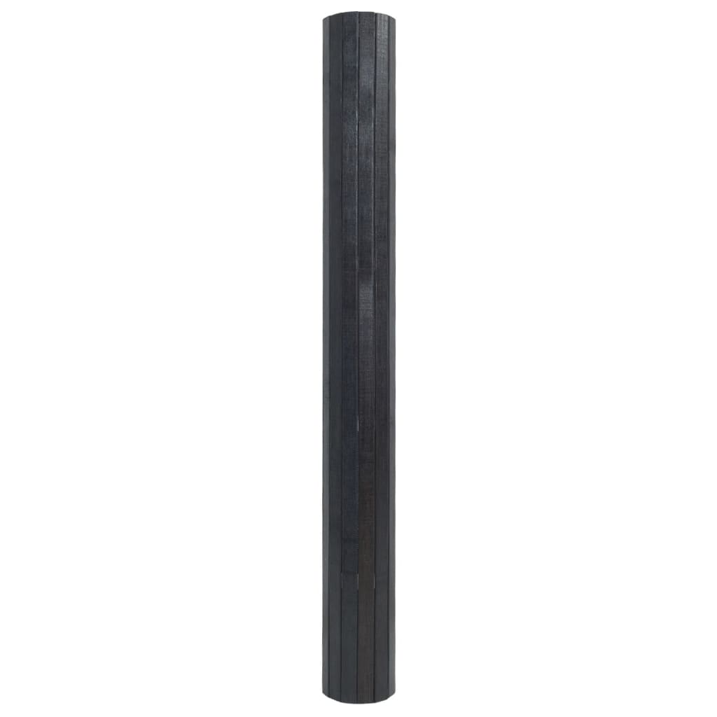 vidaXL Kilimas, pilkos spalvos, 60x200cm, bambukas, stačiakampis