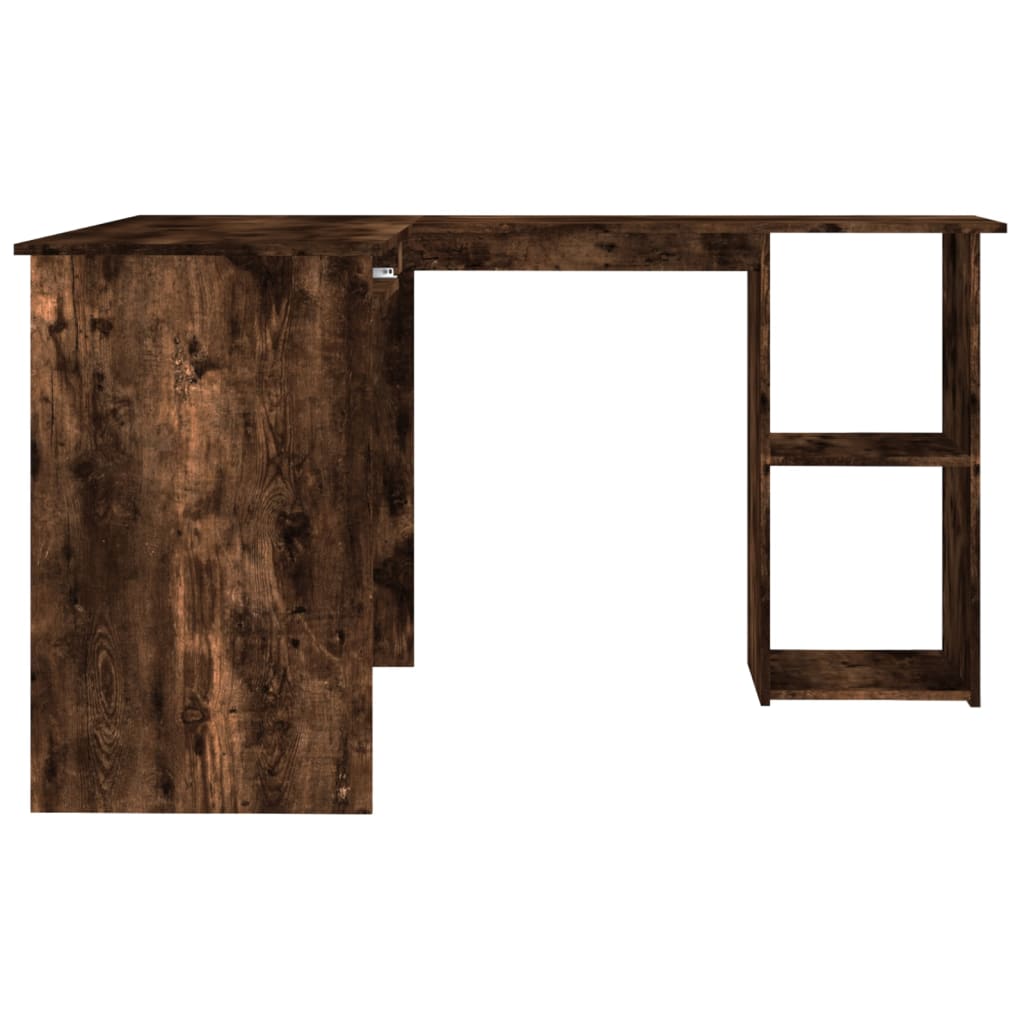 vidaXL Kampinis rašomasis stalas, ąžuolo, 120x140x75cm, mediena