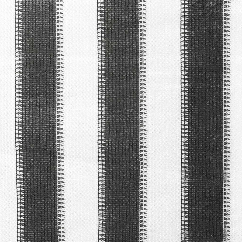 vidaXL Lauko roletas, antracito ir baltas, 60x140cm, dryžuotas