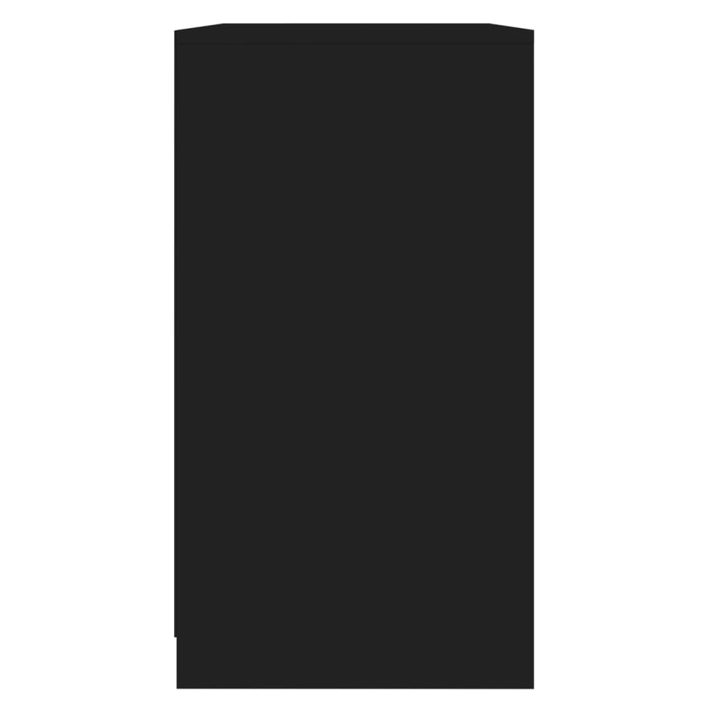vidaXL Šoninė spintelė, juodos spalvos, 70x40,5x75cm, MDP