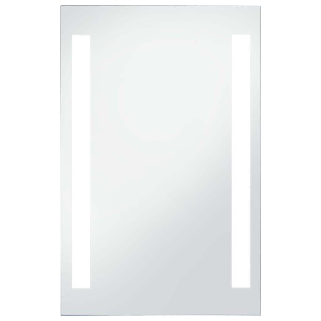 vidaXL Sieninis vonios kambario veidrodis su LED, 60x100cm