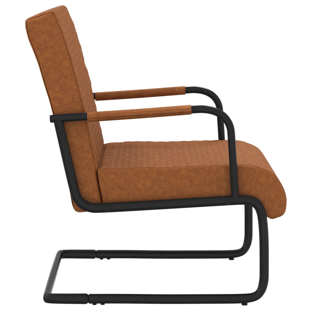 vidaXL Gembinė kėdė, matinės rudos spalvos, dirbtinė oda