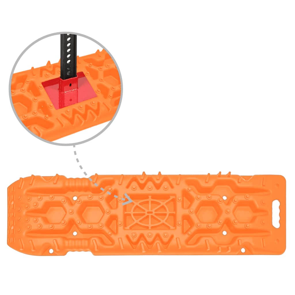 vidaXL Sukibimo kilimėliai, 2vnt., oranžiniai, 107x31x7cm, nailonas