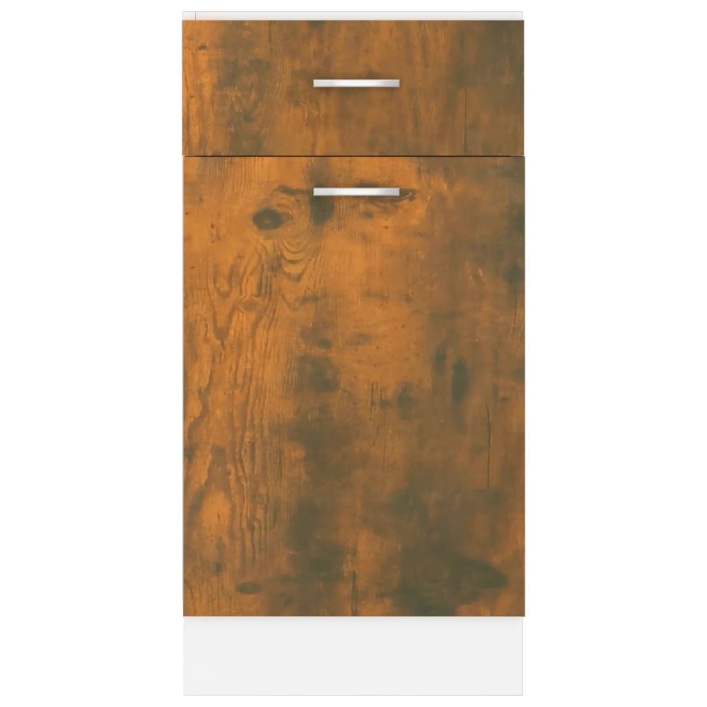 vidaXL Apatinė spintelė su stalčiumi, ąžuolo, 40x46x81,5cm, mediena