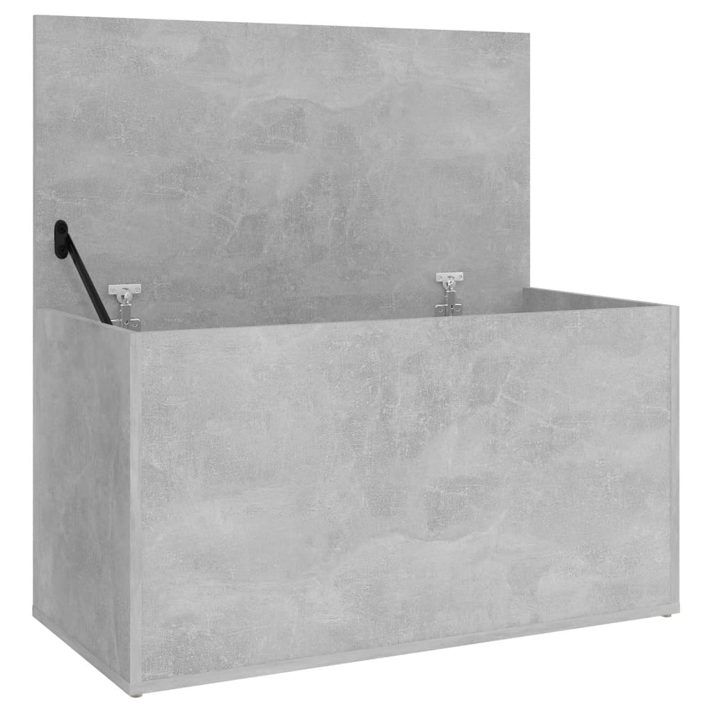 vidaXL Daiktadėžė, betono pilkos spalvos, 84x42x46cm, apdirbta mediena