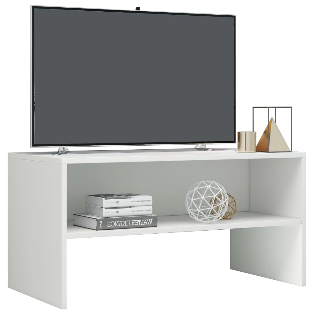 vidaXL Televizoriaus spintelė, balta, 80x40x40cm, apdirbta mediena
