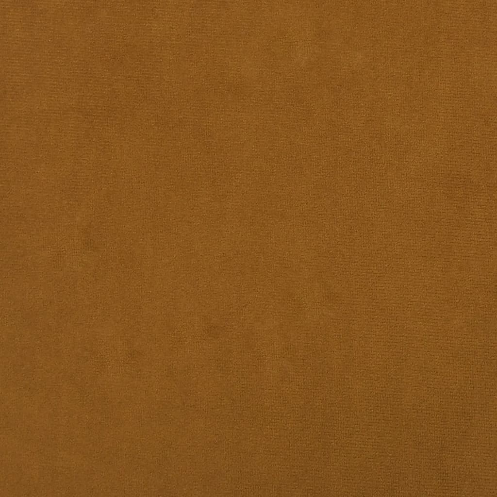 vidaXL Krėslas su pakoja, rudos spalvos, aksomas