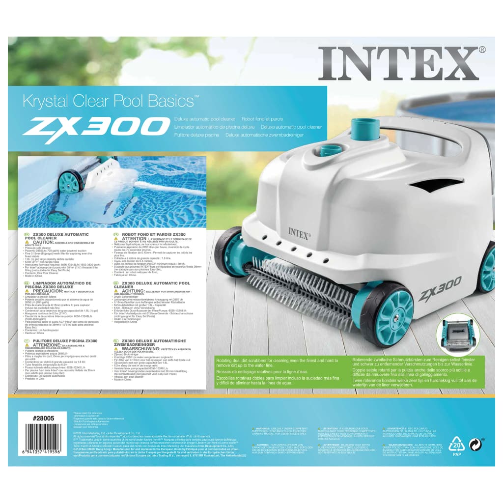 Intex ZX300 Deluxe Automatinis baseino valytuvas