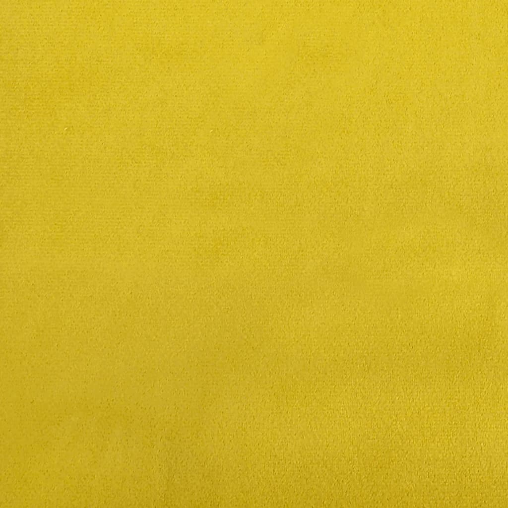 vidaXL Pagalvėlės, 2vnt., geltonos spalvos, 15x50cm, aksomas