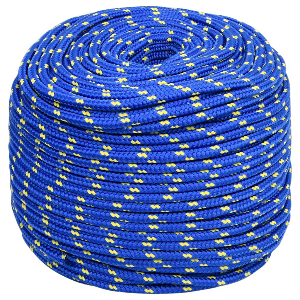 vidaXL Valties virvė, mėlynos spalvos, 6mm, 250m, polipropilenas