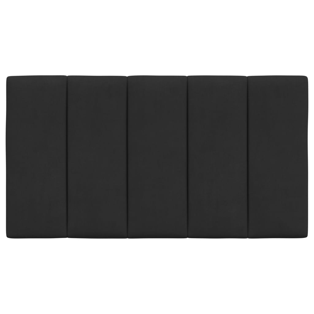 vidaXL Galvūgalio pagalvėlė, juodos spalvos, 80cm, aksomas