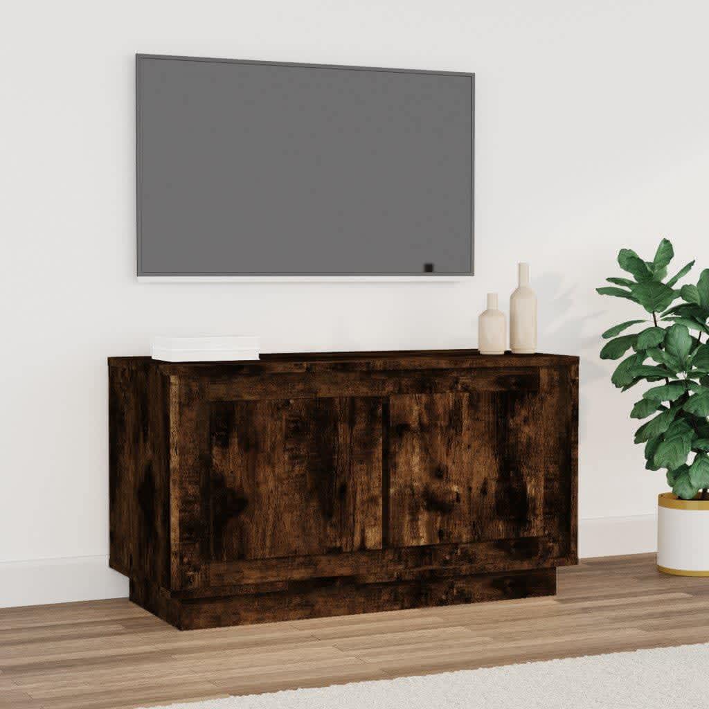 vidaXL Televizoriaus spintelė, dūminio ąžuolo, 80x35x45cm, mediena