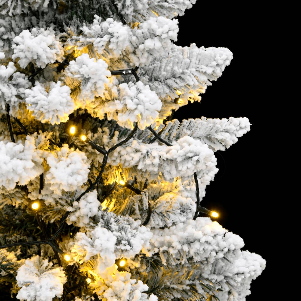 vidaXL Kalėdų eglutė su šarnyrinėmis šakomis/300 LED/sniegu, 210cm
