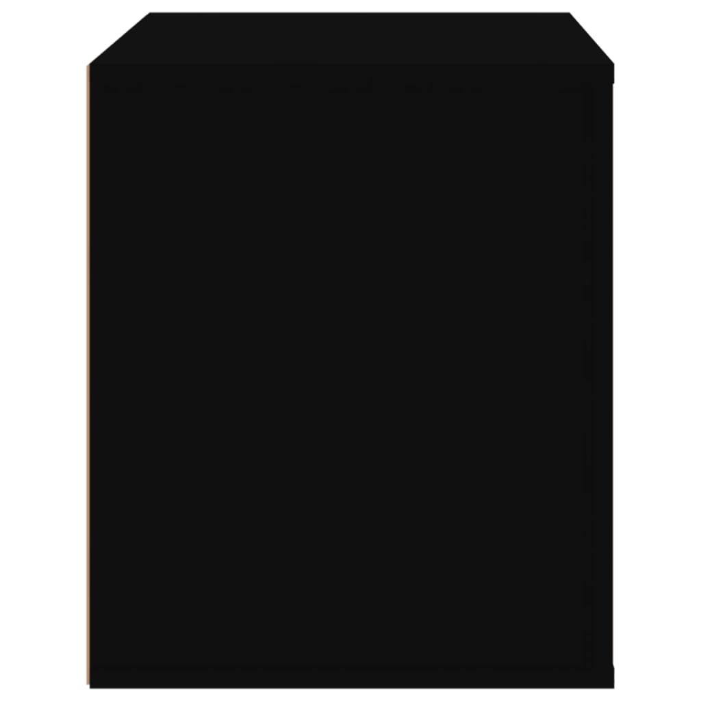 vidaXL Naktinė spintelė, juodos spalvos, 50x39x47cm