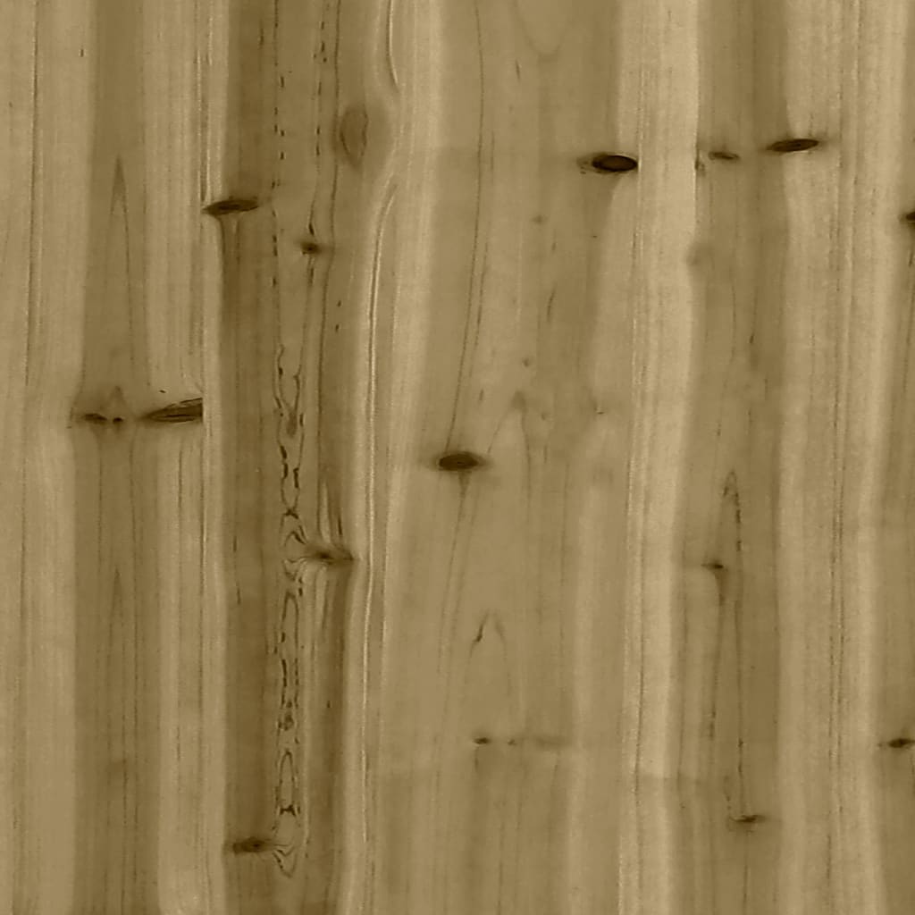 vidaXL Sodo lovelis, 180x50x50cm, impregnuota pušies mediena