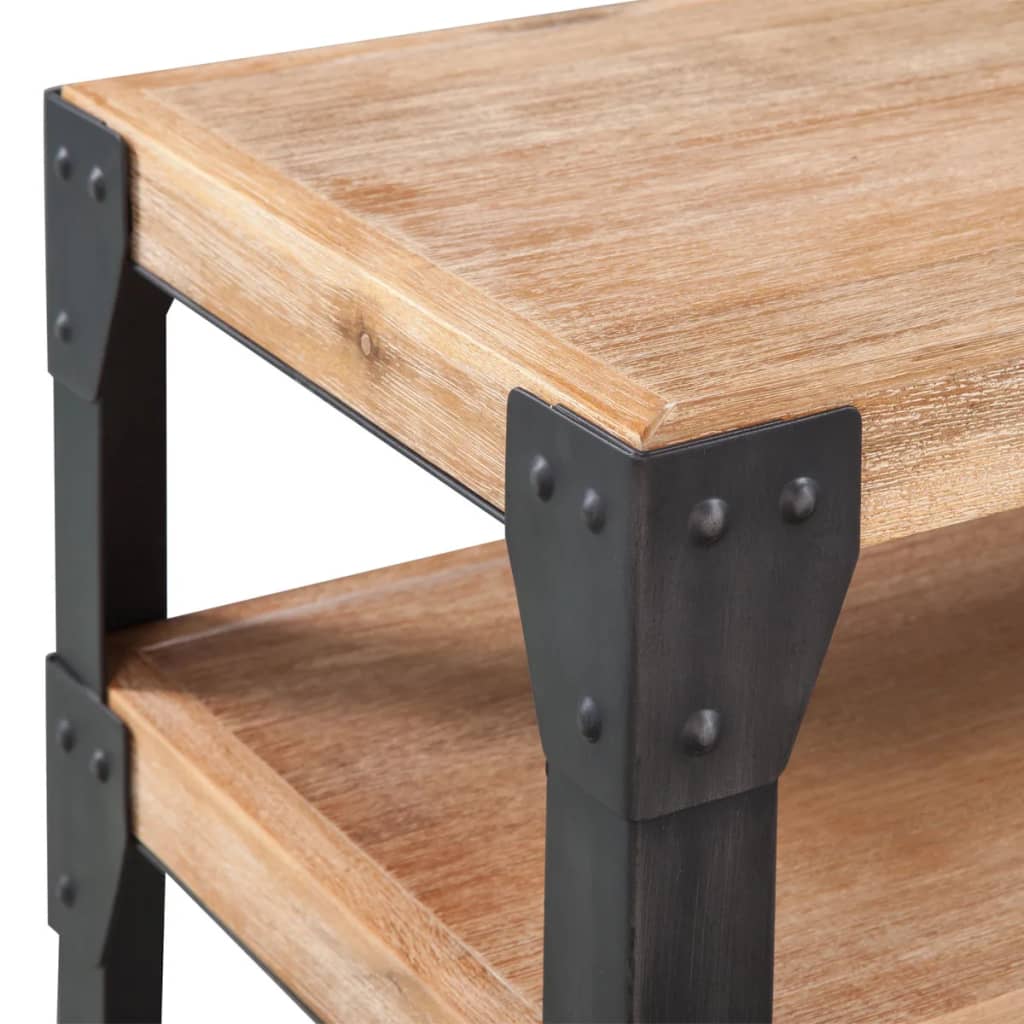 vidaXL Konsolinis staliukas, tvirta akacijos mediena, 120x40x85 cm