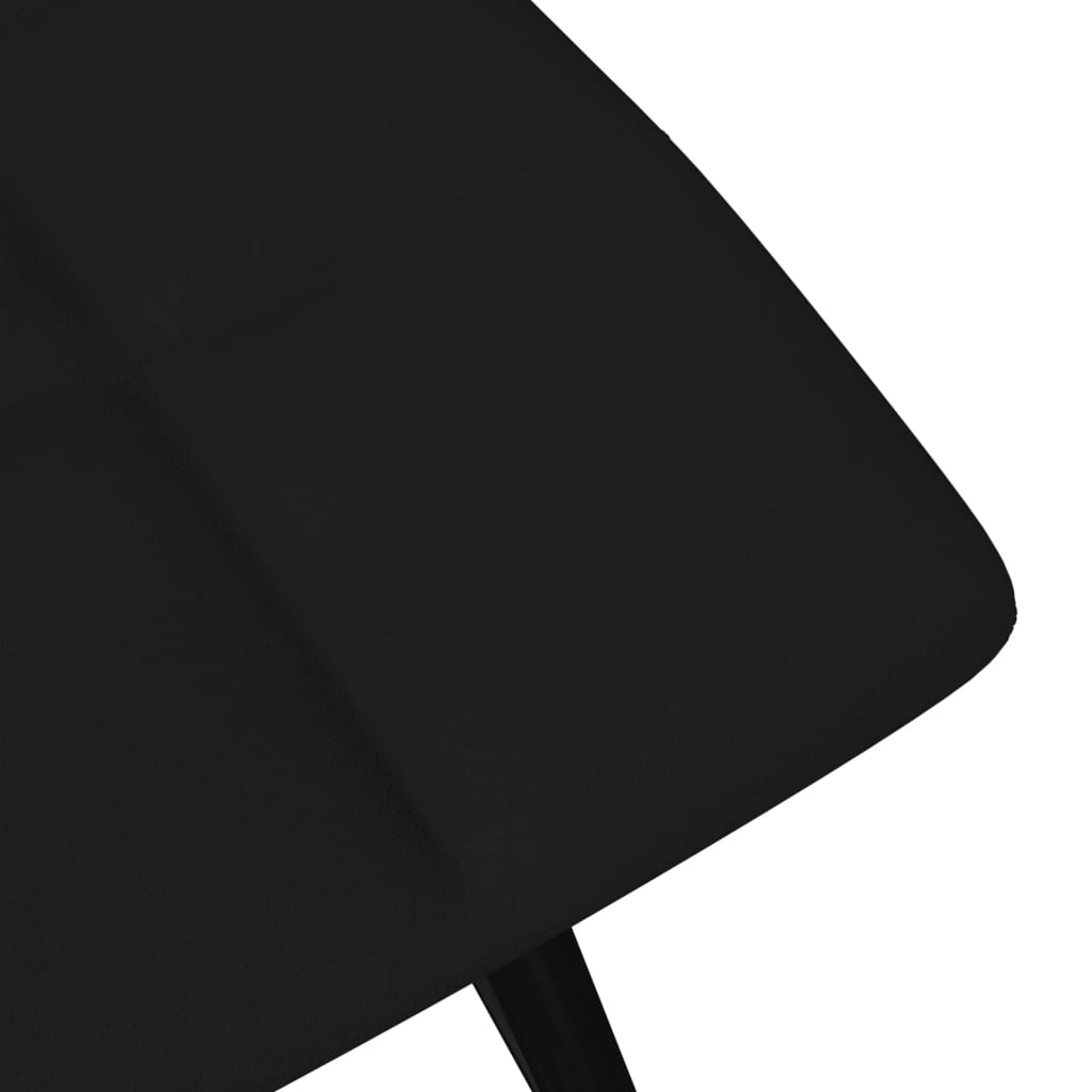 vidaXL Baro taburetė, juodos spalvos, aksomas