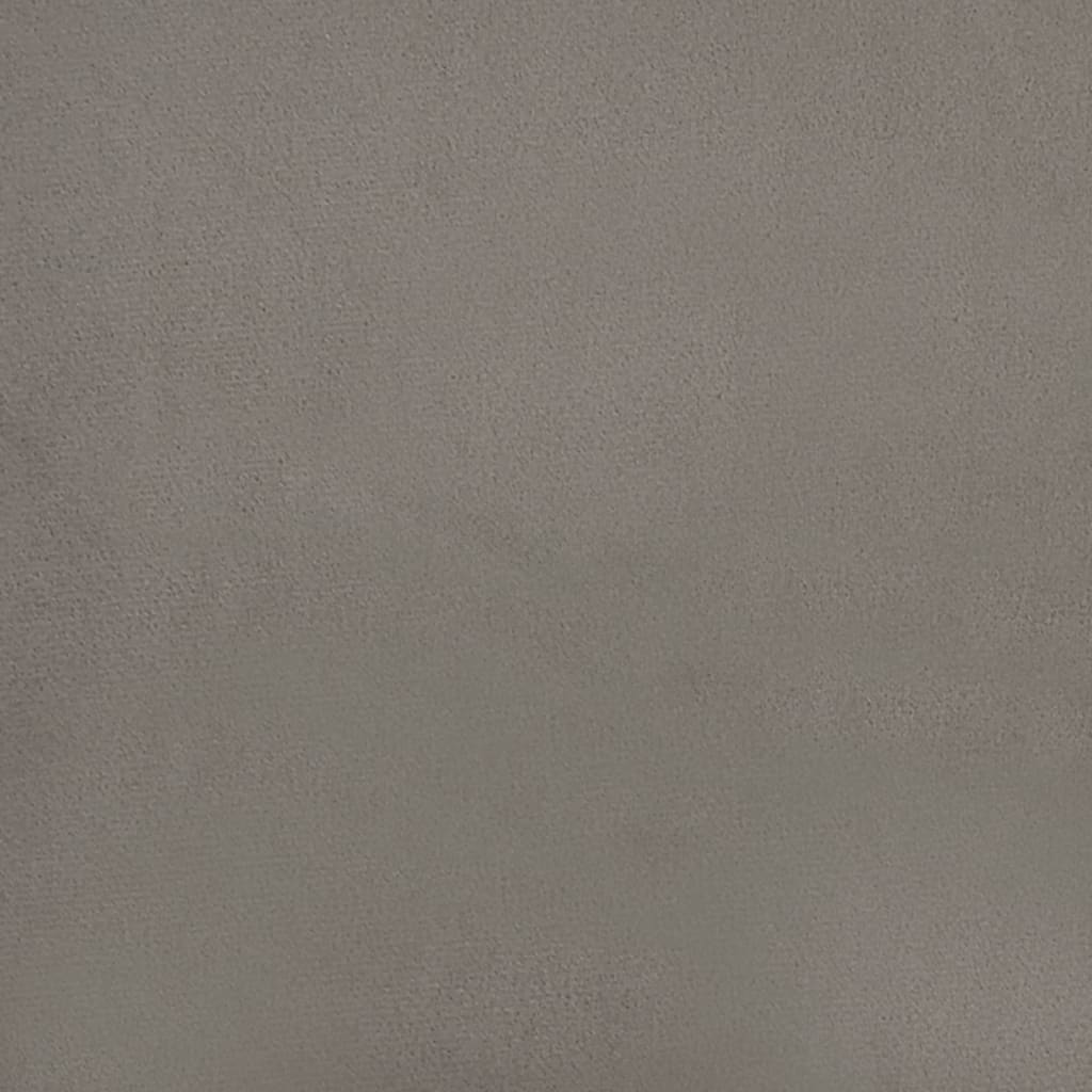 vidaXL Suoliukas, šviesiai pilkos spalvos, 70x35x41cm, aksomas