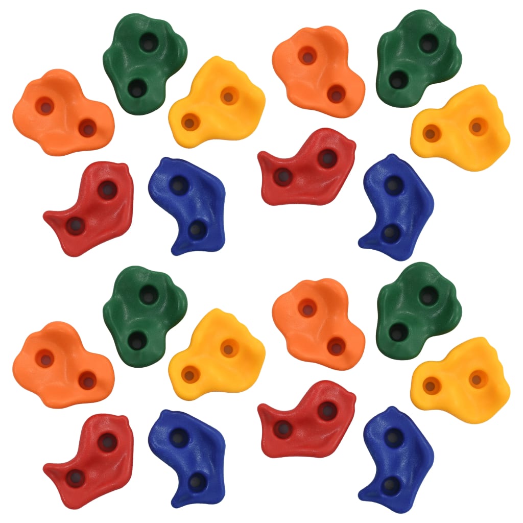 vidaXL Laipiojimui skirti akmenys, 20vnt., įvairių spalvų, PE