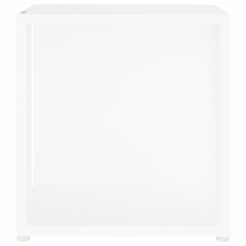vidaXL Šoninis staliukas, baltos spalvos, 33x33x34,5cm, MDP