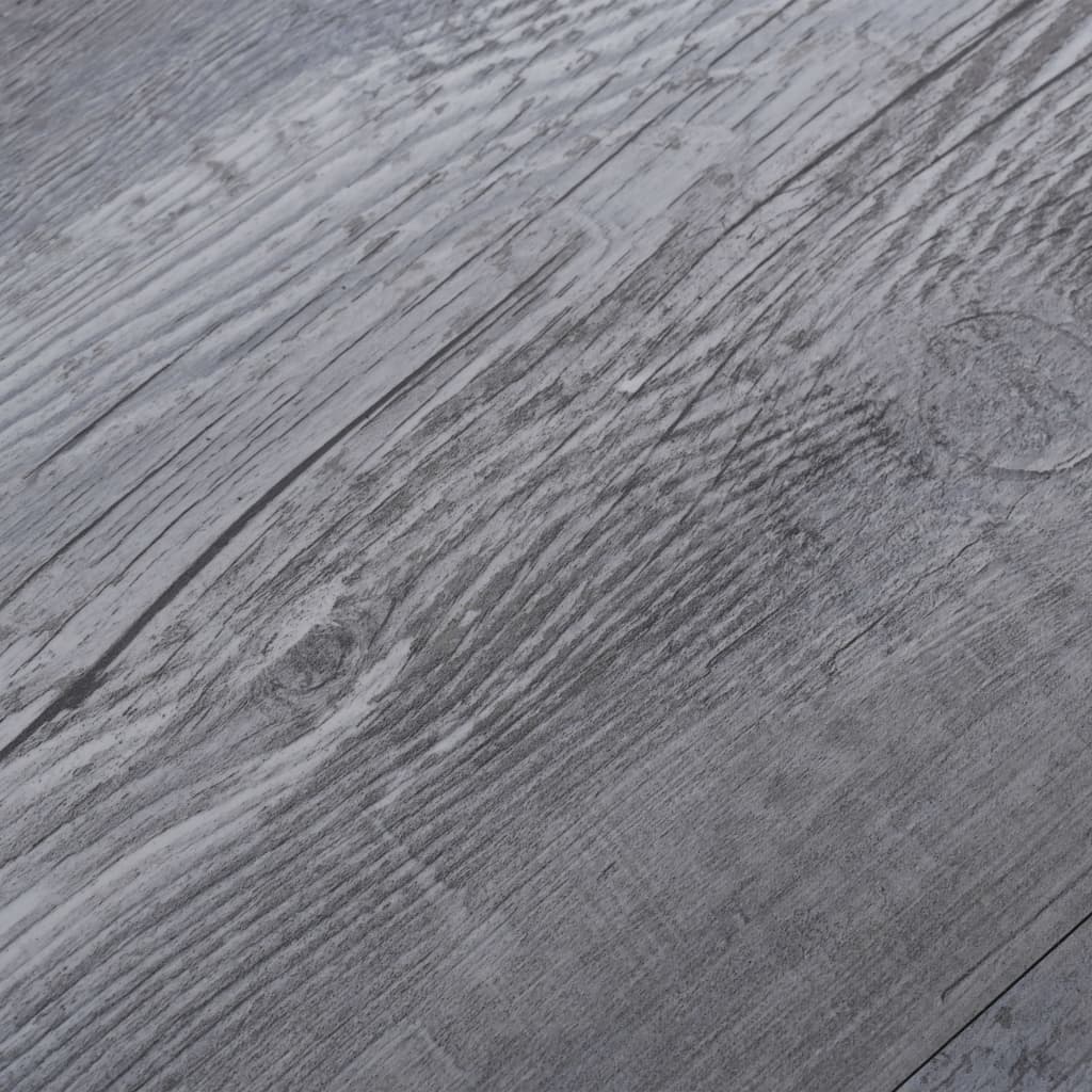 vidaXL Grindų plokštės, matinės medienos pilkos, PVC, 2,51m², 2mm