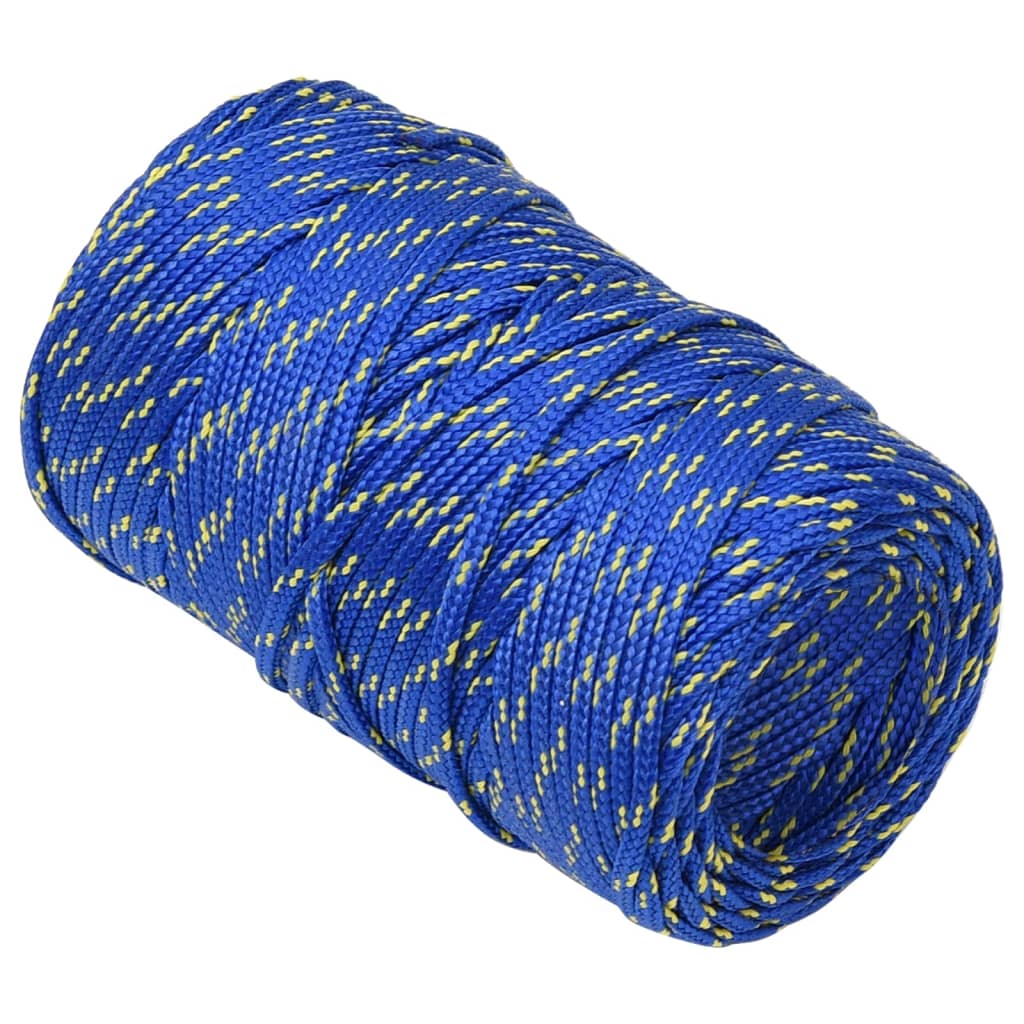 vidaXL Valties virvė, mėlynos spalvos, 2mm, 25m, polipropilenas