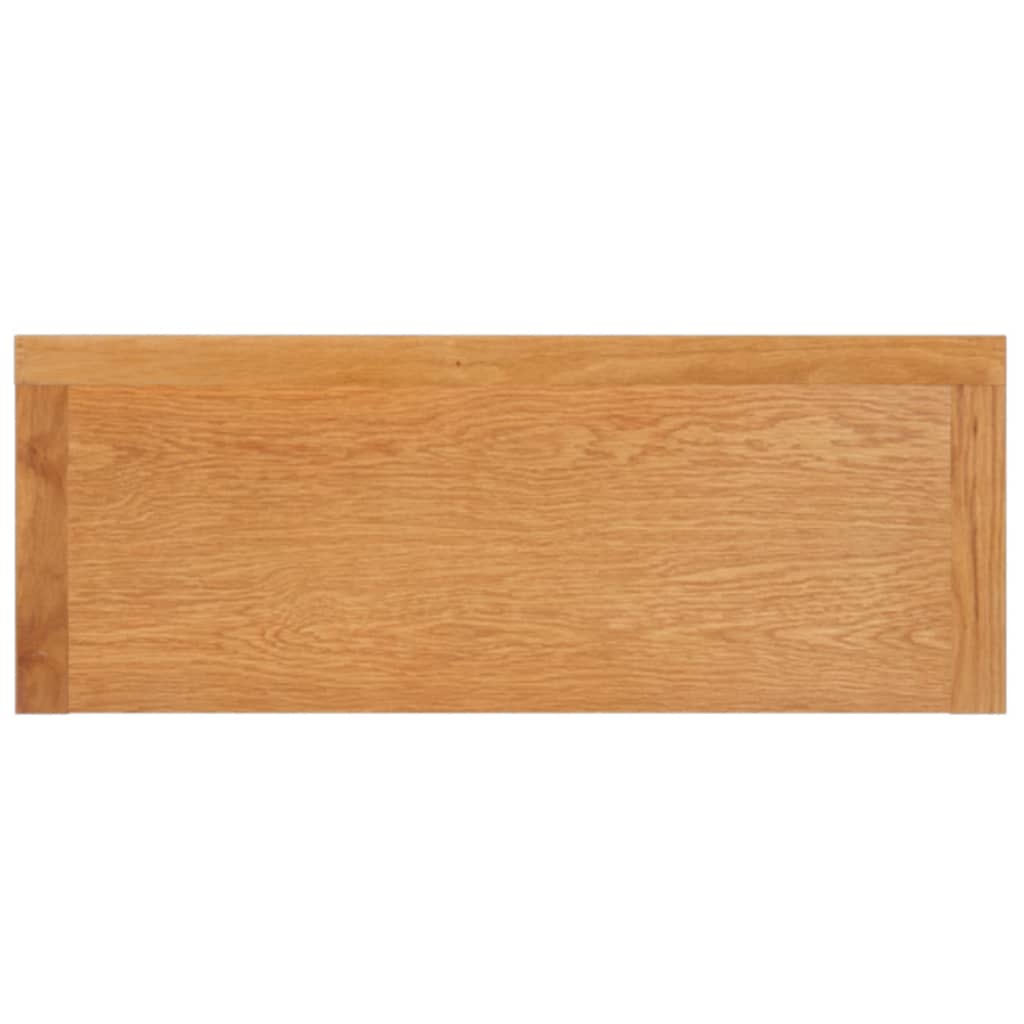 vidaXL Konsolinis staliukas, 110x35x75cm, ąžuolo medienos masyvas