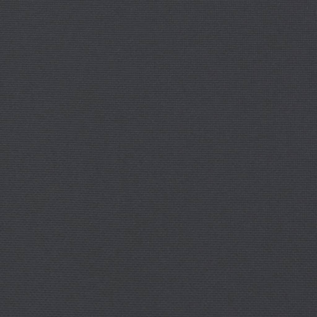 vidaXL Saulės gulto čiužinukas, juodos spalvos, 200x60x3cm, audinys