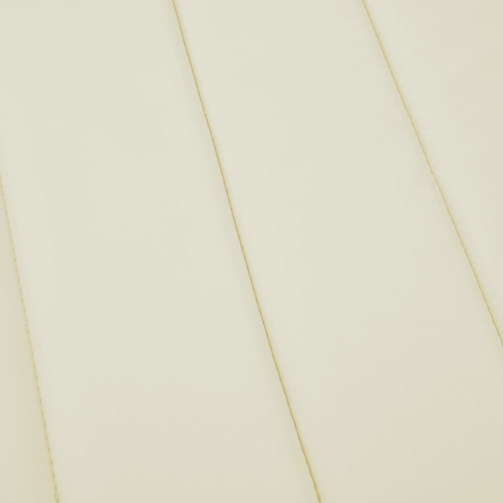 vidaXL Saulės gulto čiužinukas, kreminės spalvos, 200x70x3cm, audinys
