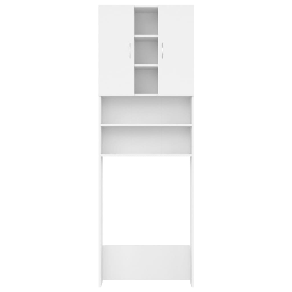 vidaXL Skalimo mašinos spintelė, baltos spalvos, 64x25,5x190cm
