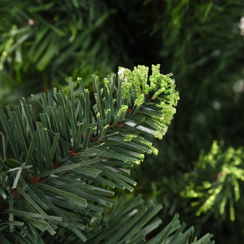 vidaXL Dirbtinė Kalėdų eglutė su pušies kankorėžiais, žalia, 210cm
