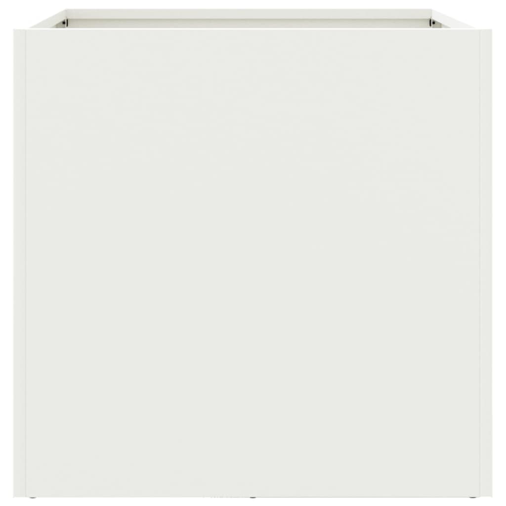 vidaXL Lovelis, baltos spalvos, 42x40x39cm, šaltai valcuotas plienas