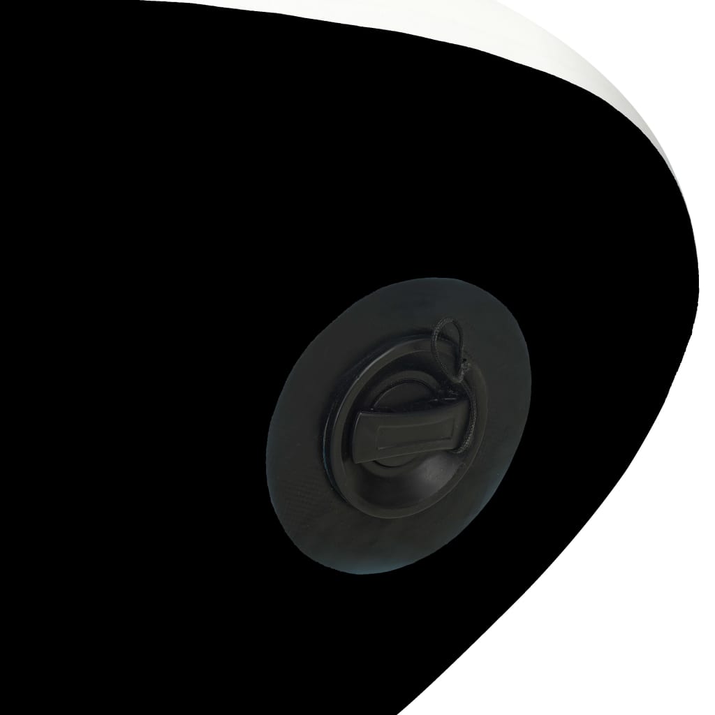 vidaXL Pripučiamos irklentės rinkinys, juodos spalvos, 366x76x15cm