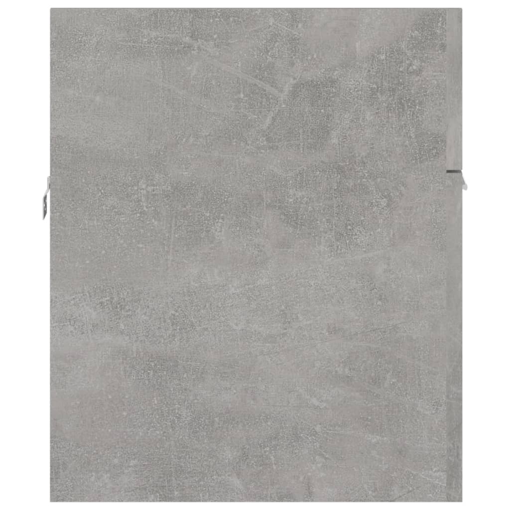 vidaXL Spintelė praustuvui, betono pilkos spalvos, 90x38,5x46cm, MDP