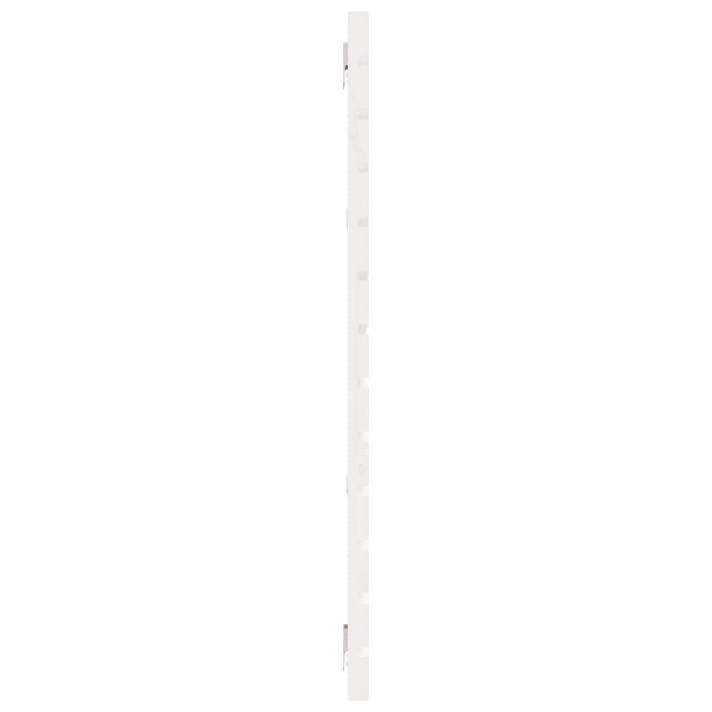 vidaXL Sieninis galvūgalis, baltas, 206x3x91,5cm, pušies masyvas