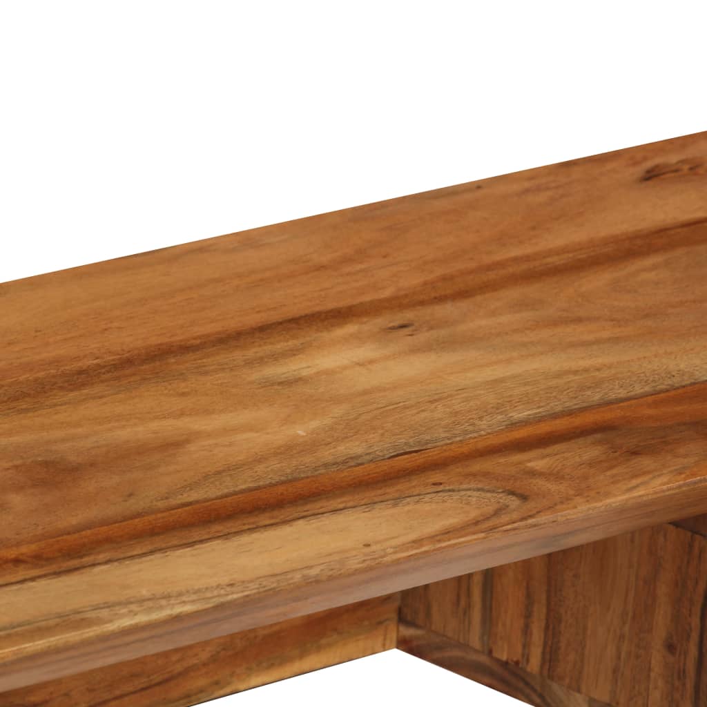 vidaXL Televizoriaus staliukas, 115x35x46cm, akacijos medienos masyvas