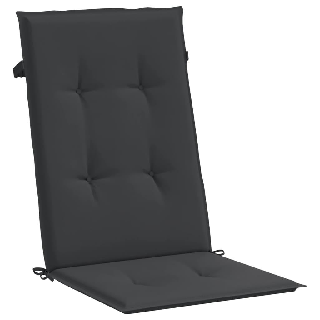 vidaXL Sodo kėdės pagalvėlės, 2vnt., mėlynos spalvos, 120x50x3cm