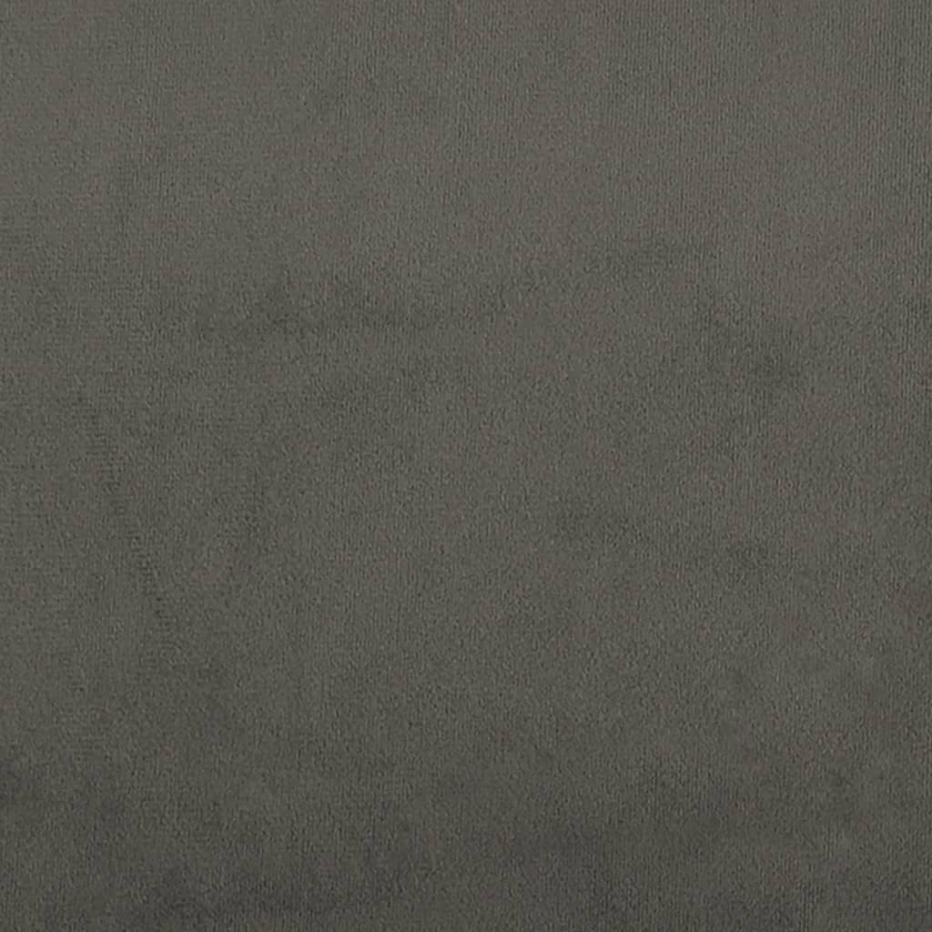 vidaXL Galvūgalis, 2vnt.,tamsiai pilkos spalvos,90x5x78/88cm, aksomas