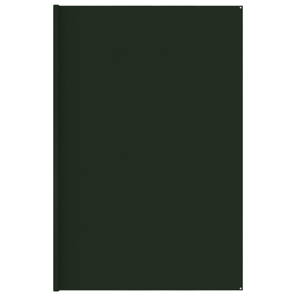 vidaXL Palapinės kilimėlis, tamsiai žalios spalvos, 400x600cm