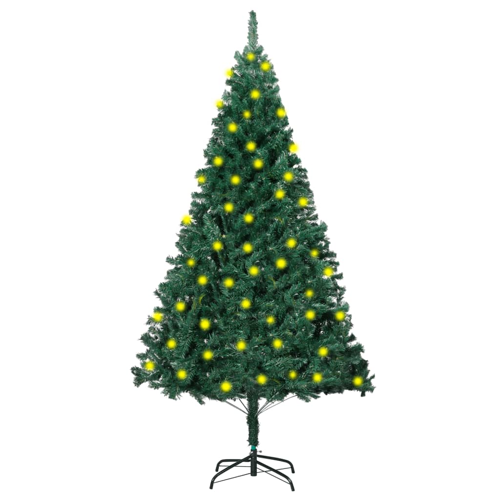 vidaXL Dirbtinė Kalėdų eglutė su storomis šakomis, žalia, 150cm