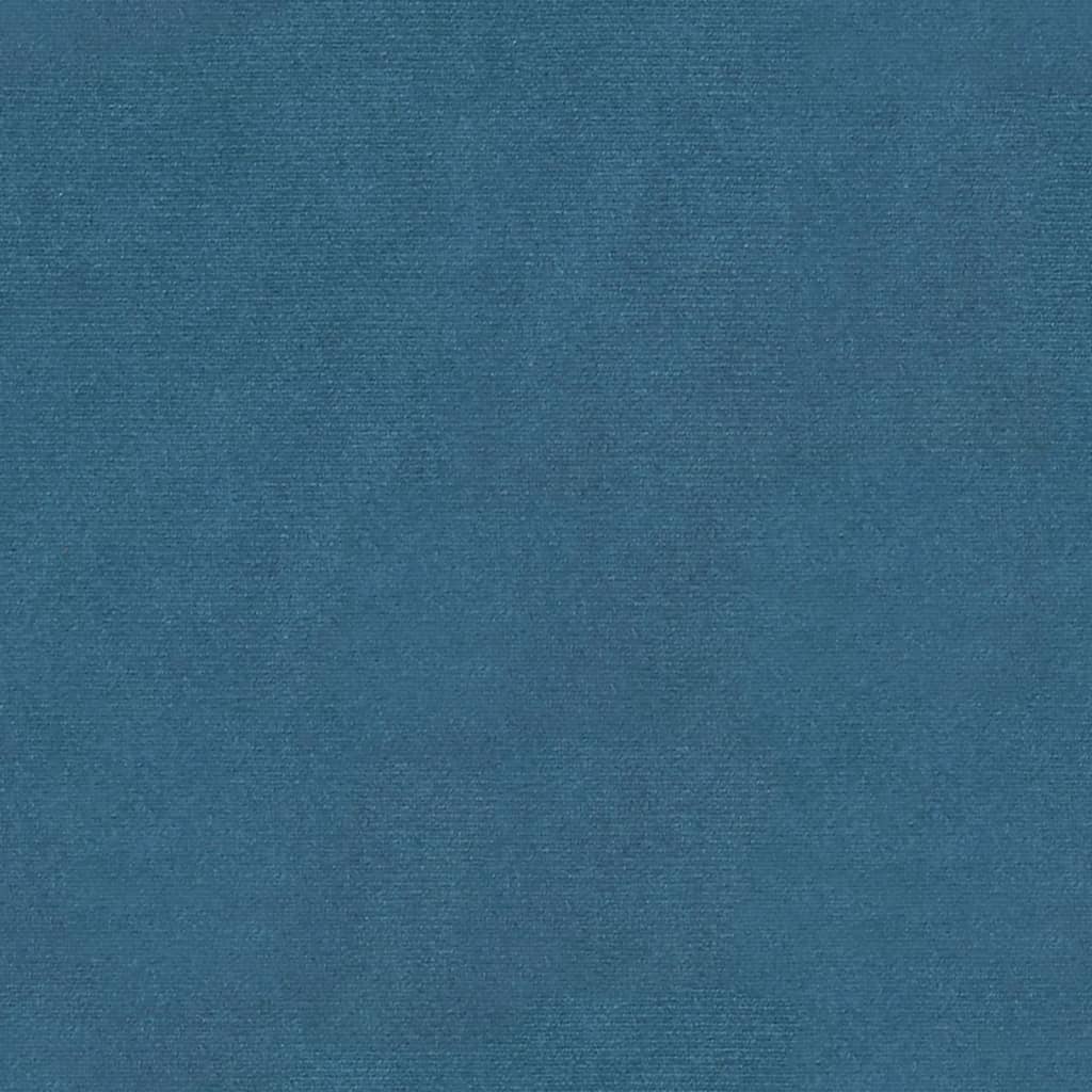 vidaXL Daiktadėžė-taburetė, mėlynos spalvos, 110x45x49cm, aksomas
