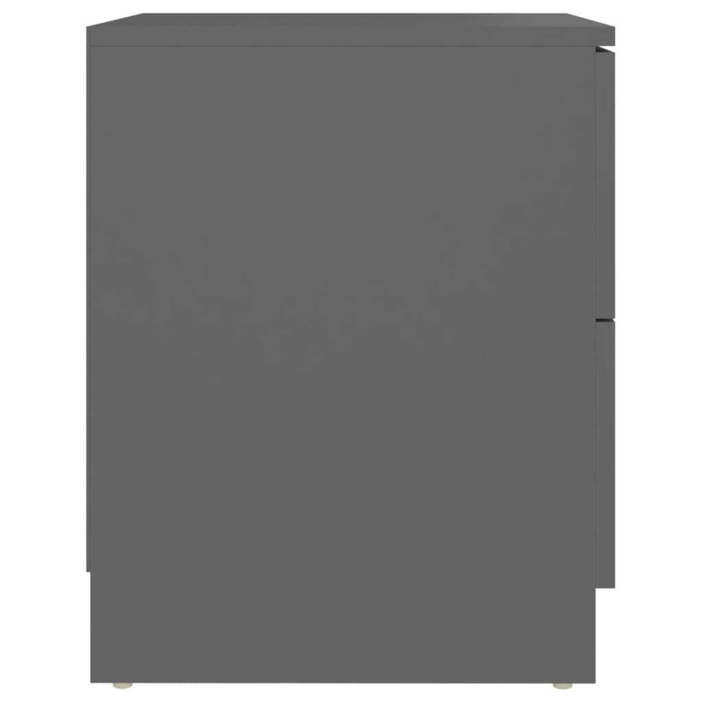 vidaXL Naktinė spintelė, pilkos spalvos, 40x40x50cm, MDP